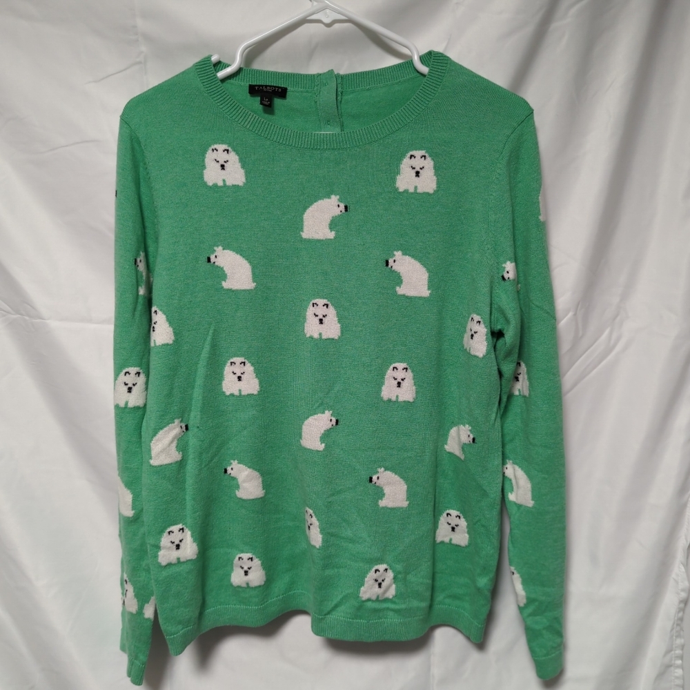 Talbot's Petite Lp polar bear shirt
